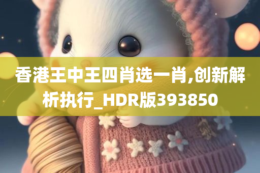 香港王中王四肖选一肖,创新解析执行_HDR版393850