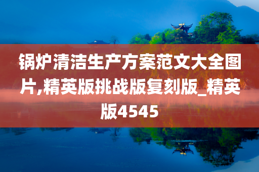 锅炉清洁生产方案范文大全图片,精英版挑战版复刻版_精英版4545