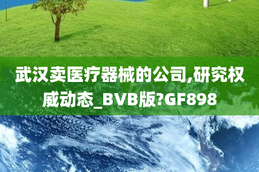 武汉卖医疗器械的公司,研究权威动态_BVB版?GF898