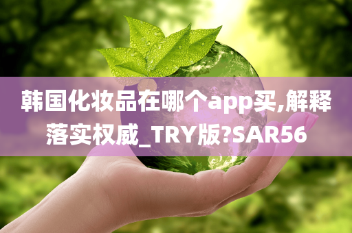 韩国化妆品在哪个app买,解释落实权威_TRY版?SAR56