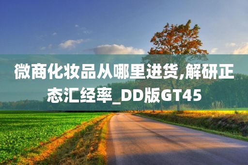 微商化妆品从哪里进货,解研正态汇经率_DD版GT45