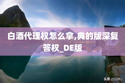 白酒代理权怎么拿,典的版深复答权_DE版