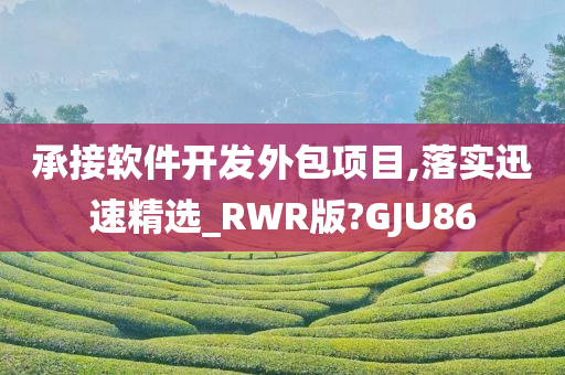 承接软件开发外包项目,落实迅速精选_RWR版?GJU86