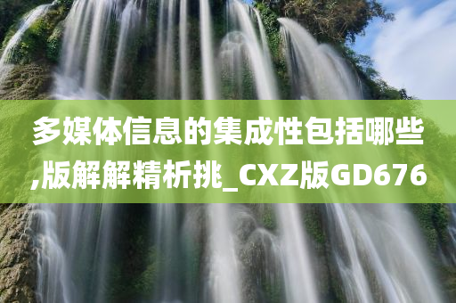 多媒体信息的集成性包括哪些,版解解精析挑_CXZ版GD676