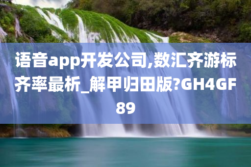 语音app开发公司,数汇齐游标齐率最析_解甲归田版?GH4GF89