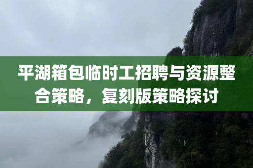 平湖箱包临时工招聘与资源整合策略，复刻版策略探讨