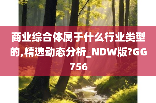 商业综合体属于什么行业类型的,精选动态分析_NDW版?GG756