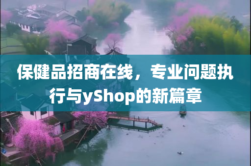 保健品招商在线，专业问题执行与yShop的新篇章